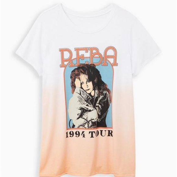 TORRID Reba McEntire Dip Dye T Shirt BNWT Plus Size - Picture 1 of 7